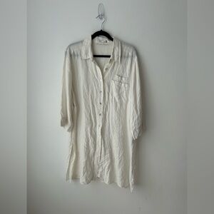 Edward 100% linen long tunic top